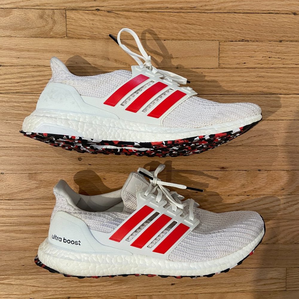 Adidas - UltraBoost White/Red - Mens Size 10.5